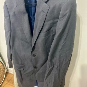 H&M Blue and Gray Sport Coat with Notched Lapels